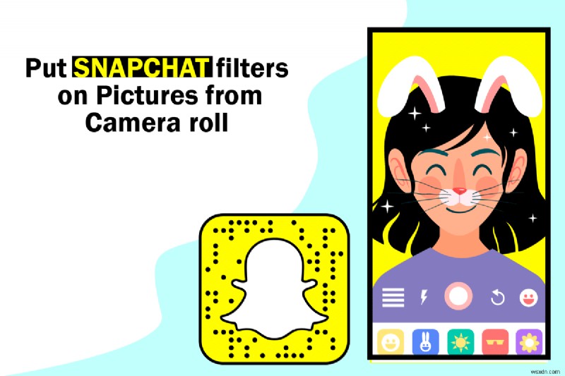 카메라 롤의 사진에 Snapchat 필터를 적용하는 방법