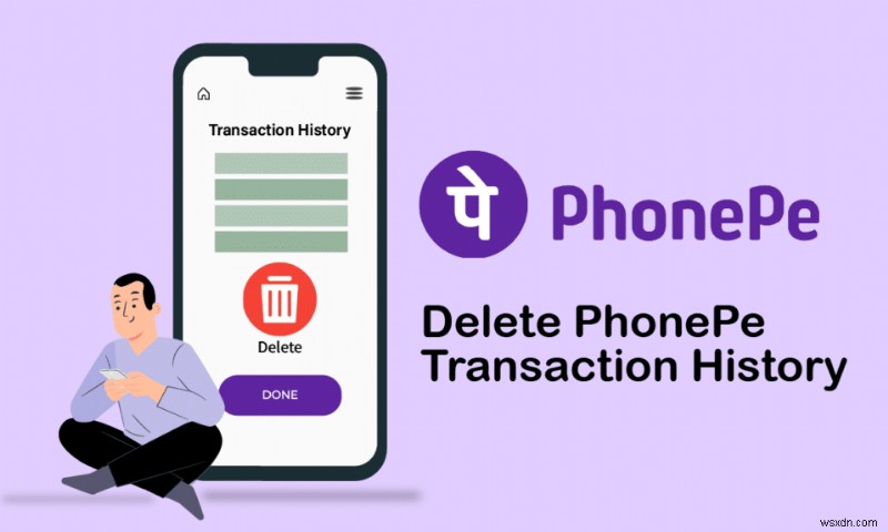 PhonePe 거래 내역 삭제 방법