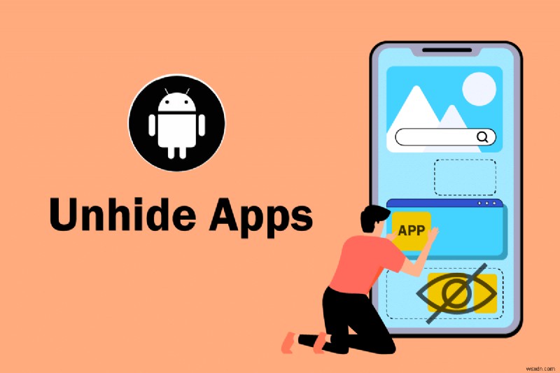 Android에서 앱 숨기기를 해제하는 방법