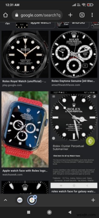 Rolex Smartwatch Face를 얻는 방법