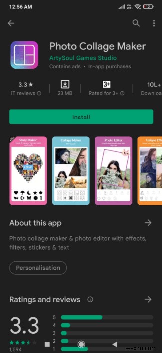 26개의 Android용 최고의 사진 콜라주 앱