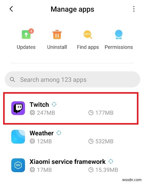 Android에서 작동하지 않는 Twitch 앱 수정