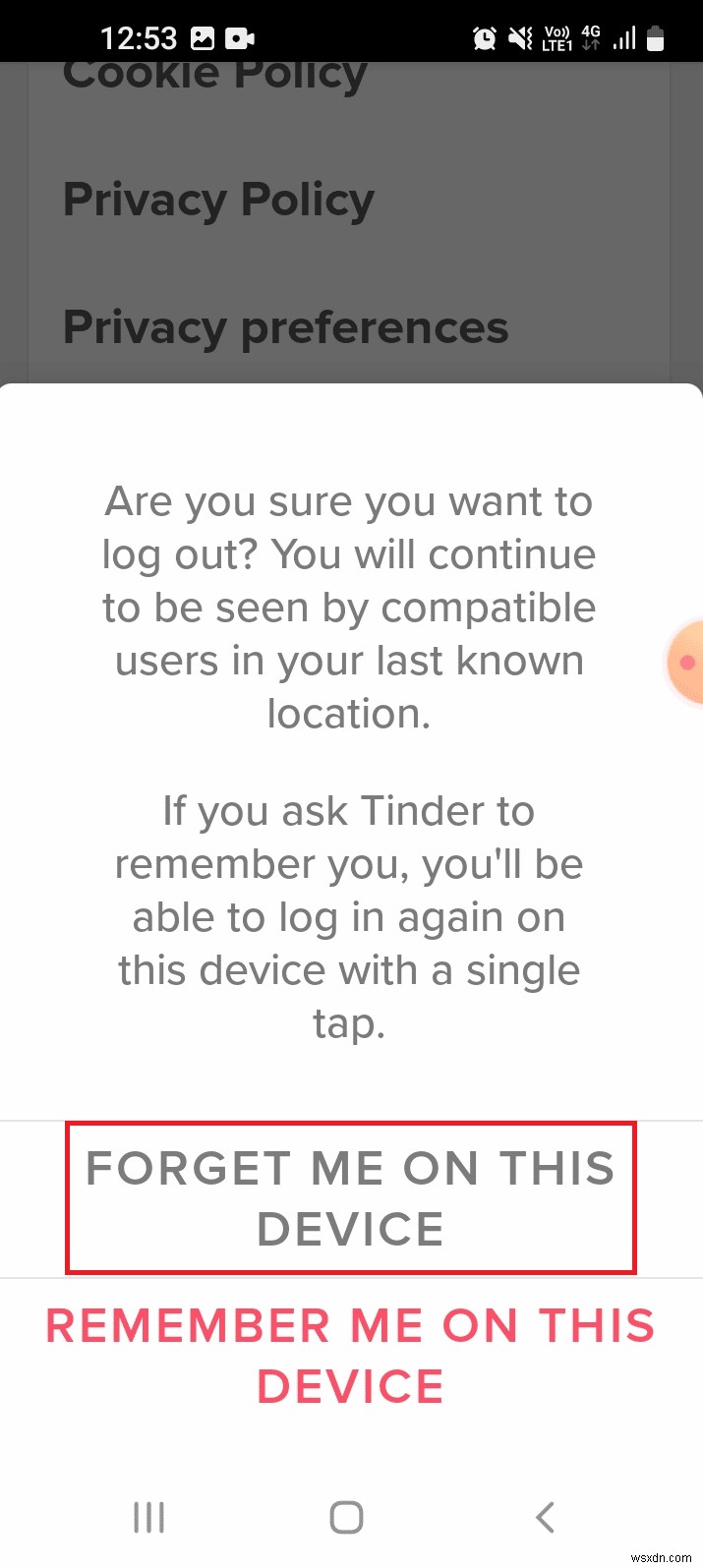 Android에서 Tinder 일치 항목이 사라지는 문제 수정