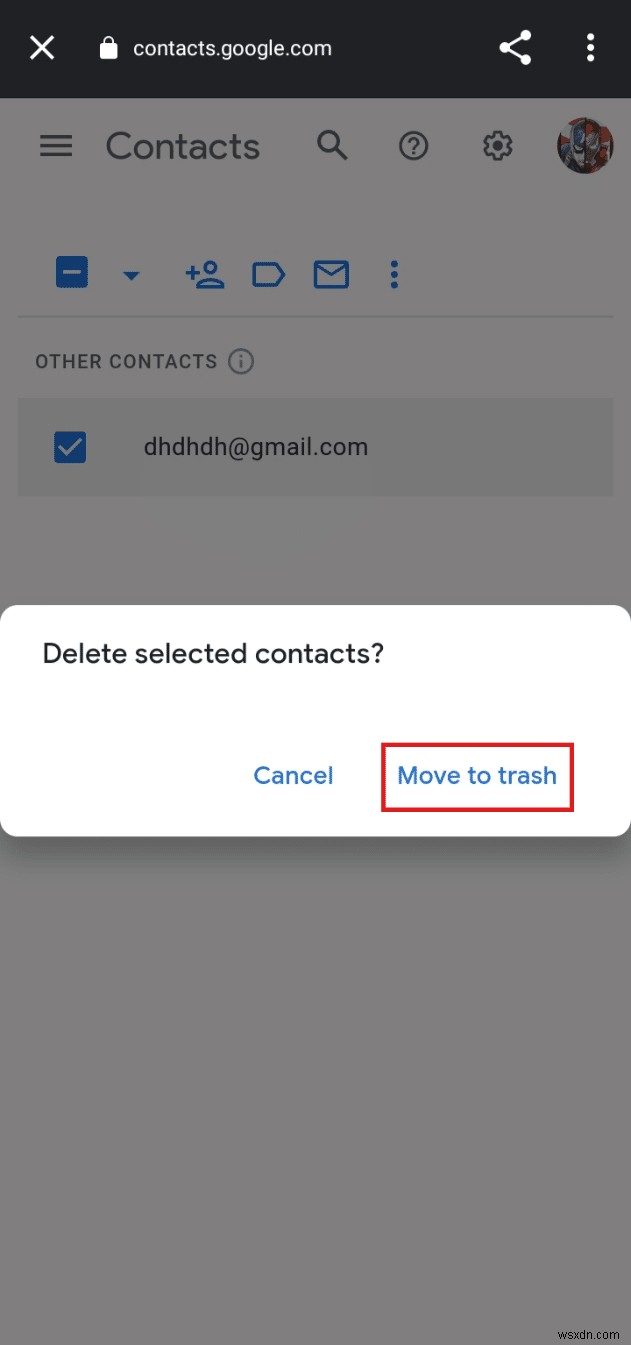 Android의 Gmail 자동 완성에서 이메일 주소를 삭제하는 방법