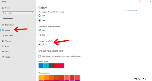 투명 작업 표시줄 – Windows 10 PC에서 작업 표시줄을 투명하게 만드는 방법 