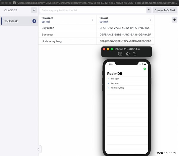Swift를 사용하여 iOS CRUD 앱에 Realm 데이터베이스를 추가하는 방법 