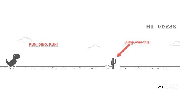 인터넷 없음 Google 크롬 공룡 게임을 플레이하는 방법 - 온라인 및 오프라인 모두 