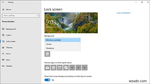 Windows 10 로그인 화면을 변경하는 방법