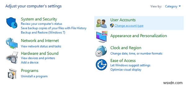 Windows 10에서 사용자 계정의 비밀번호를 설정하는 방법