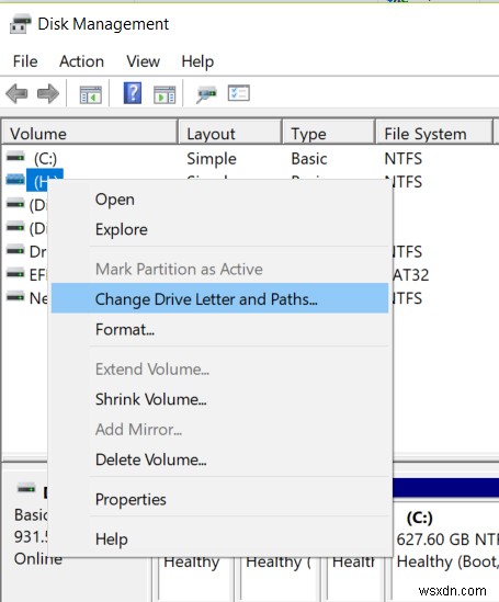 두 가지 방법을 사용하여 Windows 10에서 드라이브 문자를 추가, 제거 또는 변경하는 방법