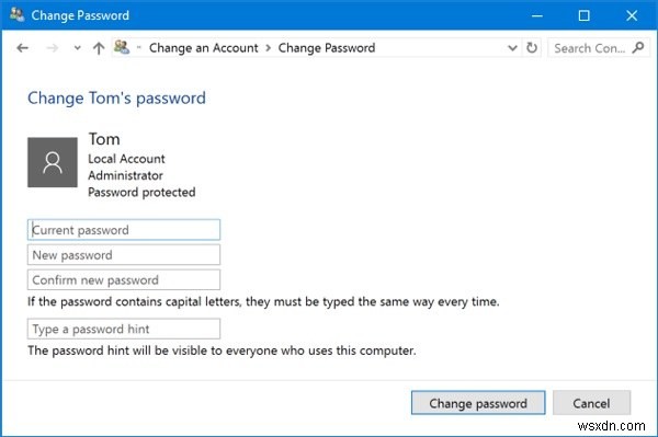 Windows 10에서 암호를 변경하는 6가지 쉬운 방법