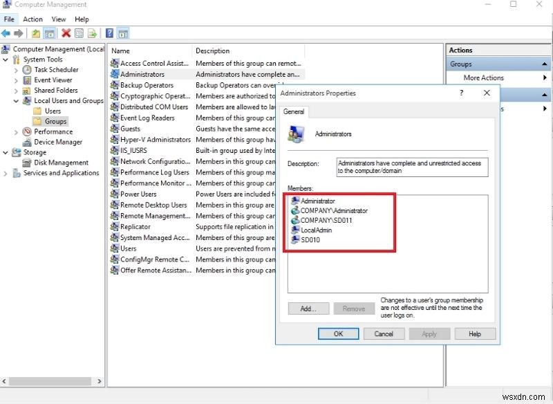 Windows Server 및 Windows 10/8/7에서 로컬 관리자 그룹에 사용자를 추가하는 방법