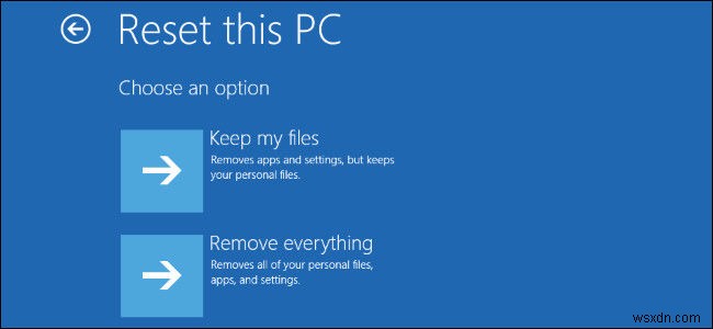 Windows 10을 재설정하고 모두 제거하는 방법