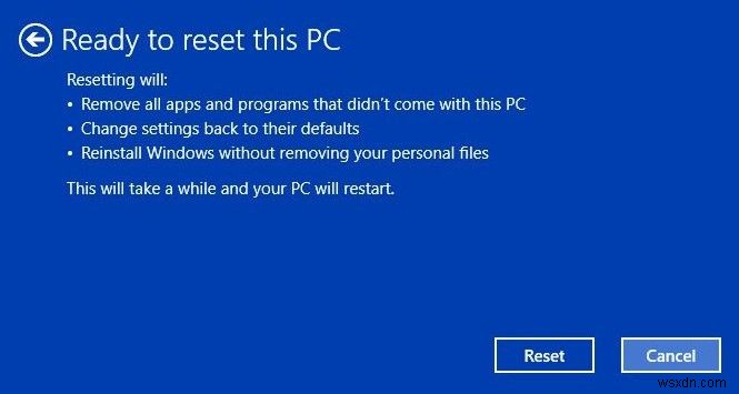 Windows 10 PC를 재설정하고 개인 파일을 보관하는 쉬운 방법