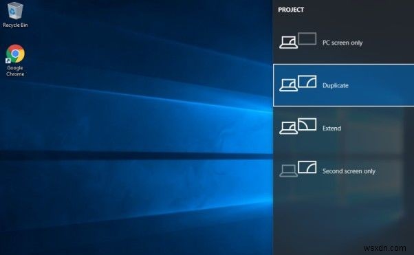 Windows 10 화면을 다른 TV나 프로젝터에 투사하는 방법