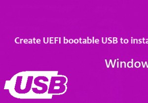 Windows 10/8.1/8을 설치하기 위해 UEFI 부팅 USB를 만드는 방법