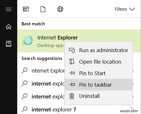 Windows 10에서 Internet Explorer 11을 찾고 실행하는 방법