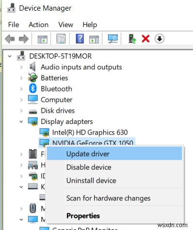 Windows 10에서 NVIDIA 제어판 실행 문제를 해결하는 상위 3가지 방법