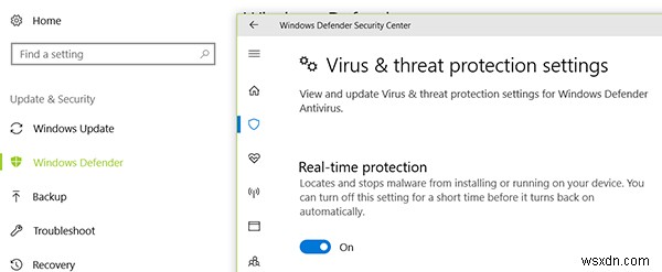 Windows 10에서 Windows Defender를 끄는 세 가지 방법