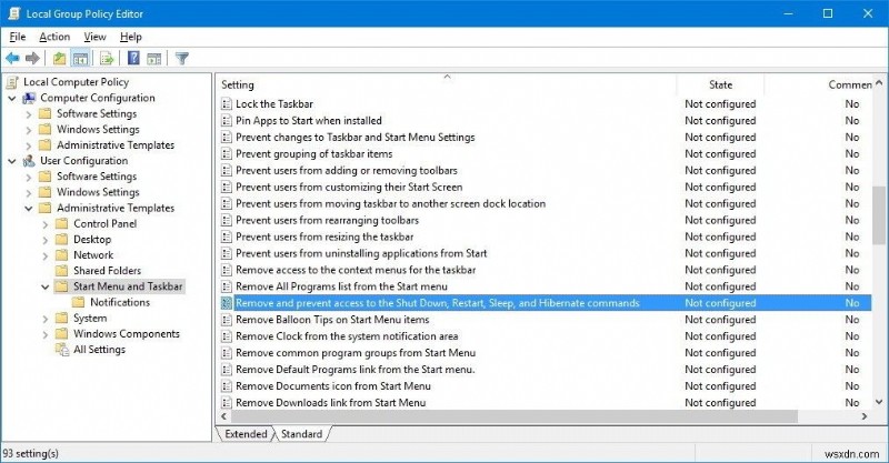 Windows 10 Creators Update 후 전원 옵션 누락을 수정하는 방법