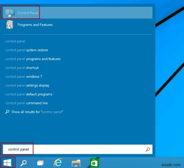 Windows 10에서 제어판을 여는 10가지 쉬운 방법