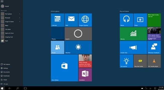 Windows 10을 시작 메뉴 대신 시작 화면으로 부팅하는 방법