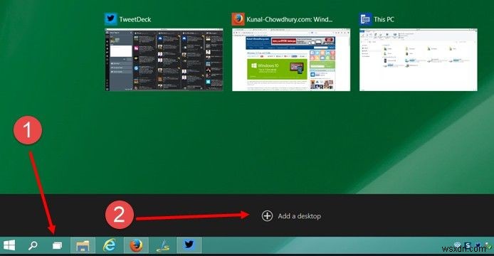 Windows 10에서 가상 데스크톱을 추가하는 방법