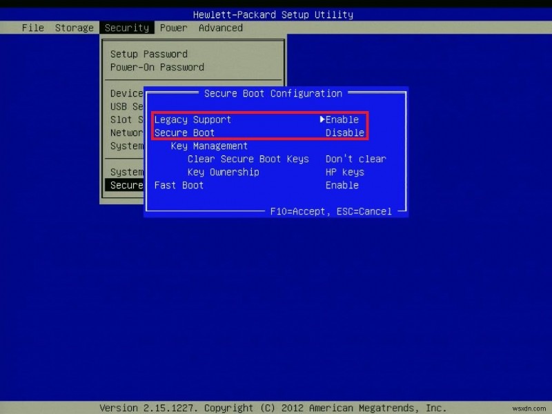UEFI 기반 HP 컴퓨터에서 로그인 비밀번호를 복구/재설정하는 방법