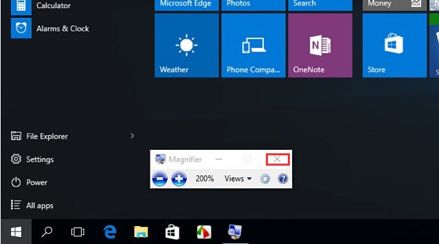 Windows 10에서 돋보기를 끄는 방법