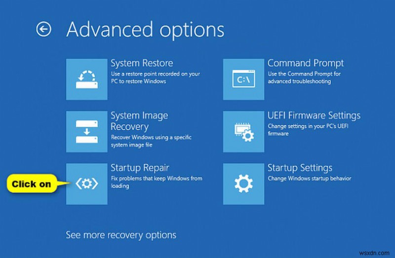 Windows 10 시동 복구를 실행하는 방법