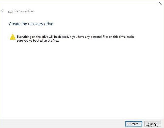 Windows 10 복구 드라이브를 만드는 방법