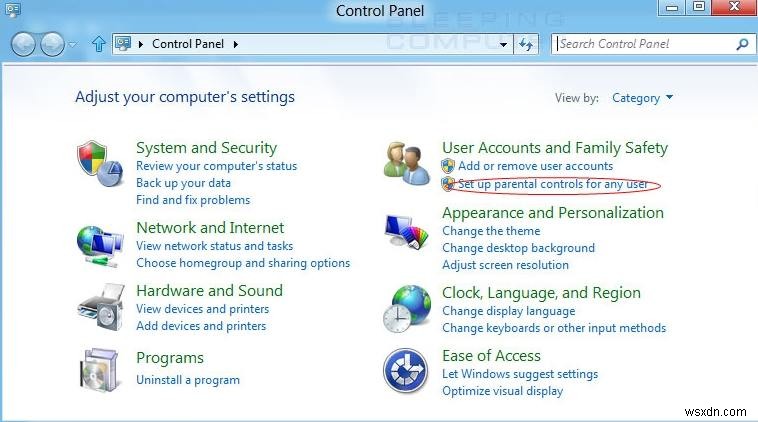 Windows 8에서 자녀 보호 기능을 활성화하는 방법