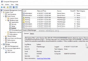 Windows 10 파일 시스템 필터  wcifs  이벤트 ID 4 오류 및 시스템 복원 0x80070091 오류 해결 방법