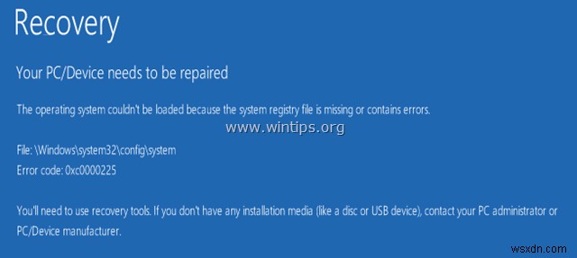 Windows 시작 문제 해결 방법(Windows 시작 실패, 복구 불가능, 복원 불가)