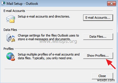 새 Outlook 프로필을 만들고 Outlook 데이터(*.PST)를 가져오는 방법