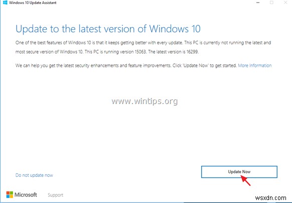 FIX:Windows 10 업데이트 1709 설치 실패(해결됨)