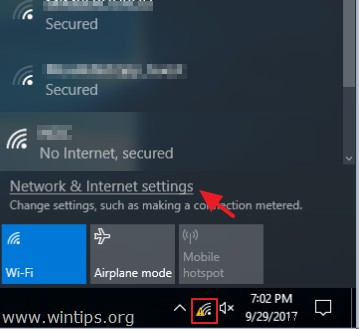 FIX:WiFi가 연결되었지만 인터넷이 되지 않음(Windows 10/8/7)