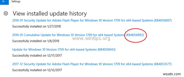 FIX:Windows 10 업데이트 KB4056892가 0x800f0845를 설치하지 못함