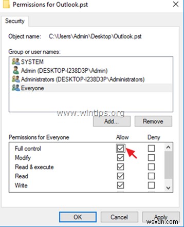 FIX:Outlook 파일 액세스가 거부되었습니다. PST를 열거나 PST 파일을 가져올 수 없음(해결됨)