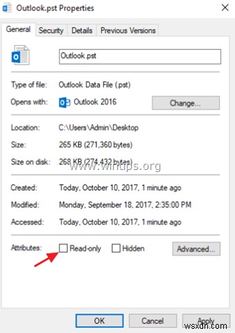 FIX:Outlook 파일 액세스가 거부되었습니다. PST를 열거나 PST 파일을 가져올 수 없음(해결됨)