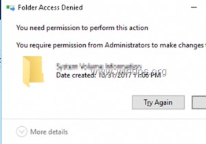 FIX:이 작업을 수행하려면 권한이 필요합니다 – 폴더 또는 파일을 삭제할 수 없음(해결됨)