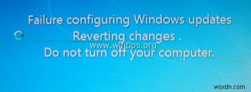 FIX:업데이트 설치 후 Windows를 부팅할 수 없음(Windows 7/8/10)