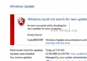Windows 업데이트 0x80244022 또는 0x80072ee2 오류를 수정하십시오.