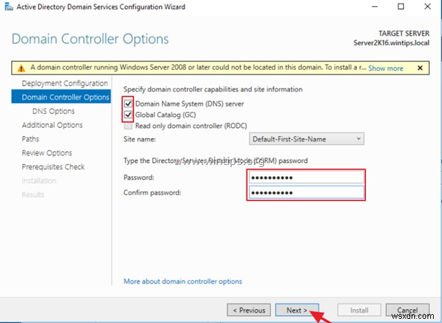 Active Directory Server 2003을 Active Directory Server 2016으로 단계별로 마이그레이션하는 방법.