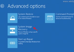 Windows 10, 8 또는 7 OS에서 시스템 이미지 백업을 복원하는 방법.