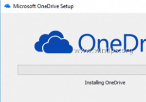 Windows 10/8/7 OS에서 OneDrive를 비활성화, 제거 또는 설치하는 방법.