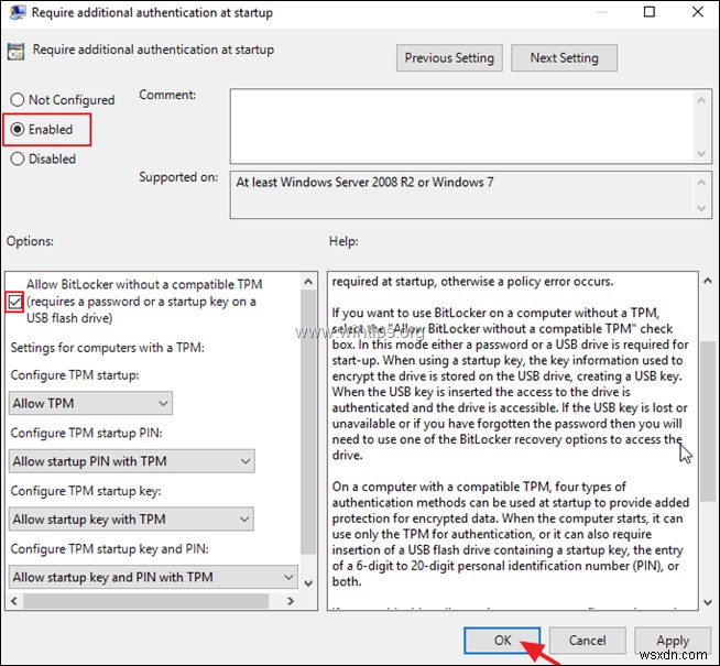 Windows 10 Pro 및 Enterprise에서 BitLocker를 사용하여 C:드라이브를 암호화하는 방법