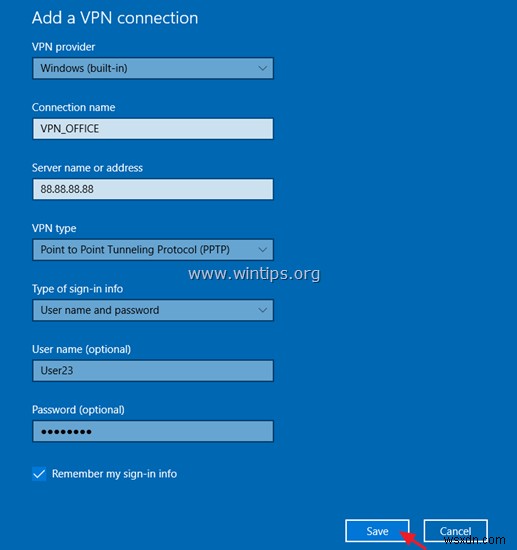 Windows 10에서 VPN 연결을 설정하는 방법.