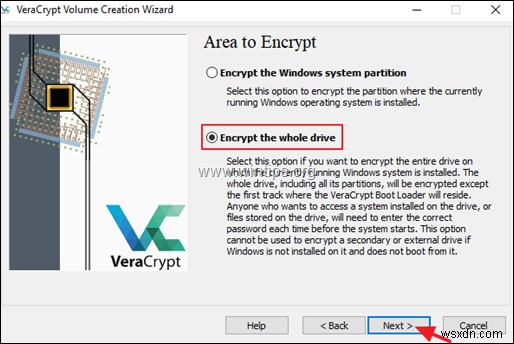 Windows에서 VeraCrypt를 사용하여 C:드라이브를 암호화하는 방법(모든 버전).