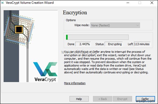 Windows에서 VeraCrypt를 사용하여 C:드라이브를 암호화하는 방법(모든 버전).